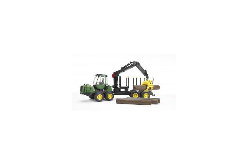 BRUDER Professional series - John Deere 1210E Forwarder with 4 trunks and grab