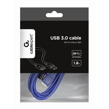 Gembird CCP-MUSB3-AMBM-6 - USB-kabel - Micro-USB typ B till USB typ A - 1.8 m