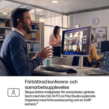 HP EliteBook 6 G1i Notebook AI B&auml;rbar dator - Intel Core Ultra 5 (Serie 2) 225U / 1.5 GHz - 32 GB DDR5 - 512 GB SSD PCIe - NVM Express (NVMe) - Intel Graphics upp till - 14" IPS