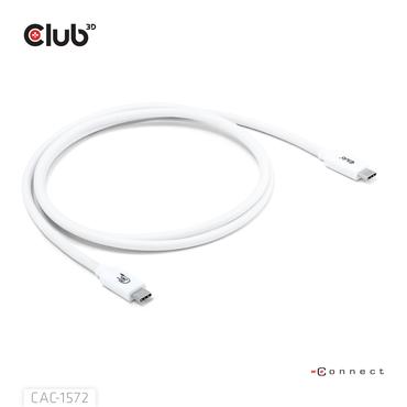 Club 3D - USB typ C-kabel - 24 pin USB-C till 24 pin USB-C - 1.2 m