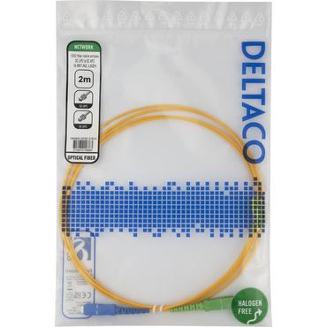 Deltaco SCSC-2-SUA InfiniBand og fiberoptisk kabel 2 m SC Gul