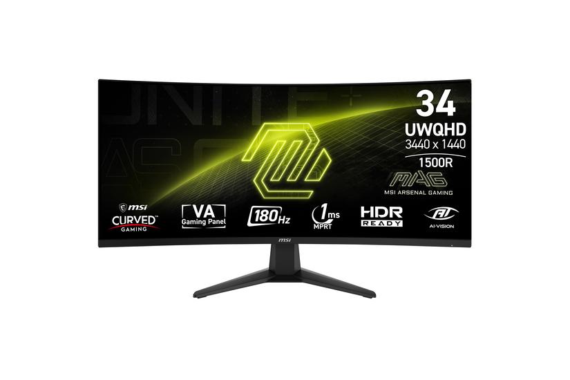 N--MSI MAG 346CQ 34inch VA Curve 1500R 180Hz 300cd/m2 1ms HDMI2.0x2 DP