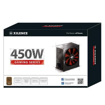 Xilence Performance A+ XN213 enhed til str&oslash;mforsyning 450 W 20+4 pin ATX ATX Sort