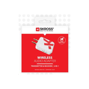 SKROSS - tr&aring;dl&ouml;s ljudadapter f&ouml;r true wireless-h&ouml;rlurar, tr&aring;dl&ouml;sa h&ouml;rlurar - s&auml;ndare och mottagare 2-i-1