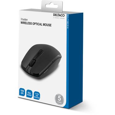 DELTACO MS-798 - mus - svart