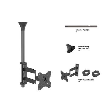 Multibrackets M Ceiling Mount Pro MBC1F - konsol - f&ouml;r LCD-display - svart