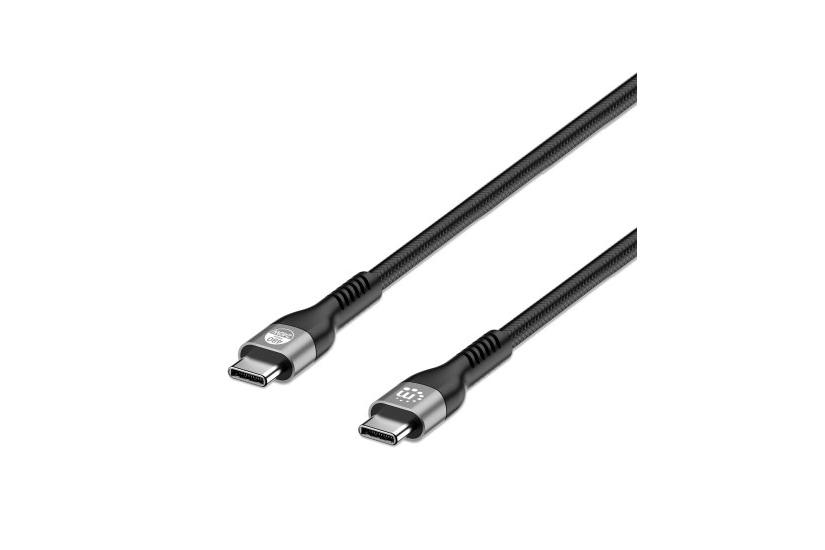 MANHATTAN USB2.0 USB-C Kabel Stecker/Stecker 240W 2m schwarz