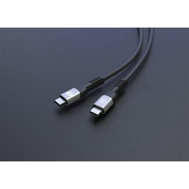 MANHATTAN USB2.0 USB-C Kabel Stecker/Stecker 240W 2m schwarz
