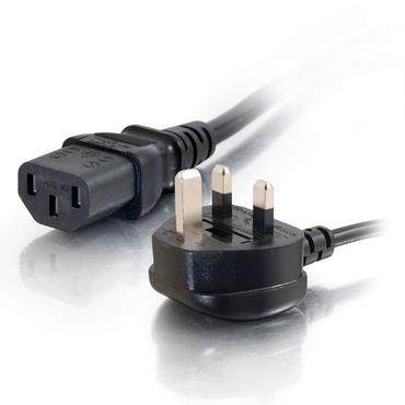 C2G Universal Power Cord - strömkabel - BS 1363 till power IEC 60320 C13 - 2 m