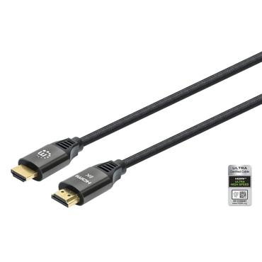 Manhattan 355940 HDMI-kabel 2 m HDMI Type A (Standard) Sort
