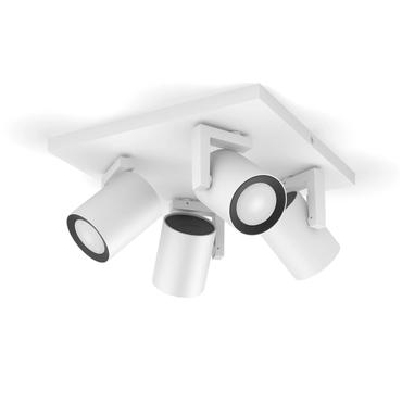 Philips Hue White & Color Ambiance Argenta Deckenleuchte weiß • 4er-Spot