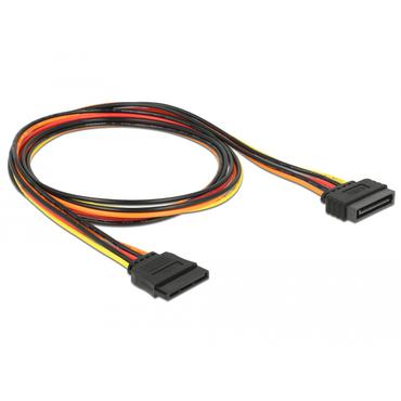 DeLOCK Cable Power SATA 15 Pin male > SATA 15 Pin female extension 100 cm