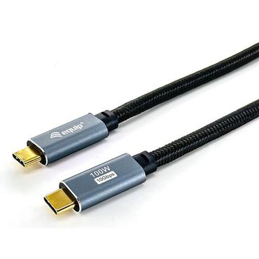 Equip Kabel USB-C 3.2 -> C       St/St  3.00m 5A 4K/60Hz  si