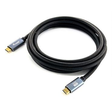 Equip Kabel USB-C 3.2 -> C       St/St  3.00m 5A 4K/60Hz  si