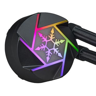 Silverstone VIDA 240 SLIM Computerkabinet V&aelig;skek&oslash;lingss&aelig;t 12 cm Sort