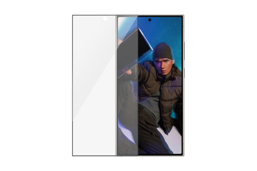 SAFE. by PanzerGlass - Sk&aelig;rmbeskytter for mobiltelefon - ultra-bred pasform m. EasyAligner - glas - rammefarve sort - for Samsung Galaxy S24 Ultra