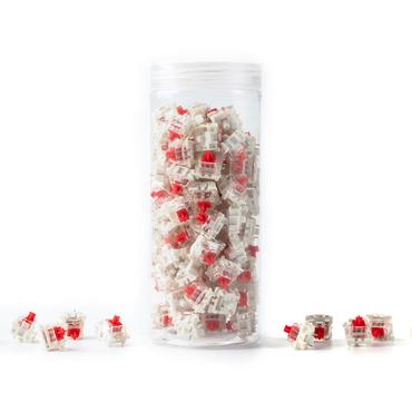 lager lind----Gateron G Pro 3.0 Red Switch-Set (rutt/transparent, 110 st)