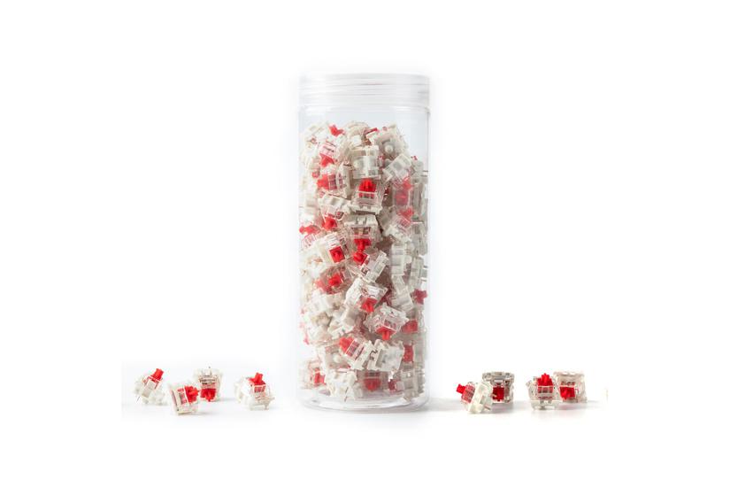 lager lind----Gateron G Pro 3.0 Red Switch-Set (rutt/transparent, 110 st)