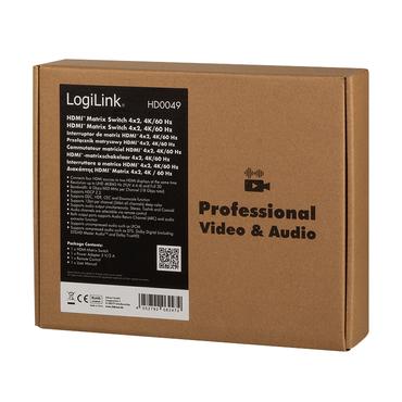 LogiLink HD0049 matrix kontakt AV matrix omskifter 5 W