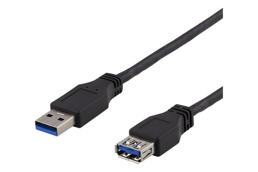 DELTACO USB3-242 - USB-f&ouml;rl&auml;ngningskabel - USB typ A till USB typ A - 2 m