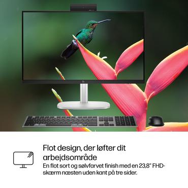 HP EliteStudio 8 AiO G1i U523516GB/512PC Intel Core Ultra 5 235 60,5 cm (23.8") 1920 x 1080 pixel All-in-One PC 16 GB DDR5-SDRAM 512 GB SSD Windows 11 Pro Wi-Fi 7 (802.11be) AI PC S&oslash;lv