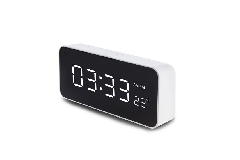 GreenBlue Väckarklocka - LED - USB - Vit - 12/24 timmar - 160 g