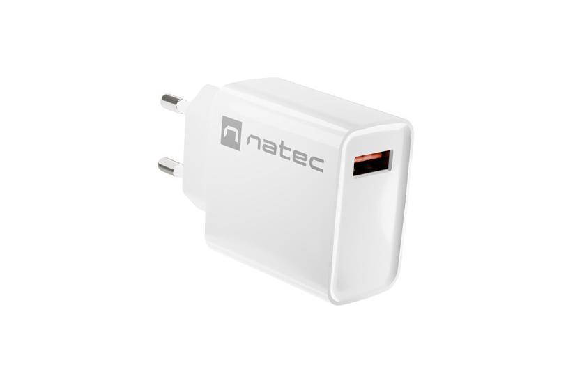 Natec Ribera 18W USB-A biała
