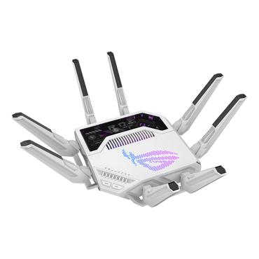 ASUS ROG Rapture GT-BE19000AI trådløs router 10 Gigabit Ethernet Tri-band (2,4 GHz/5 GHz/6 GHz) Hvid