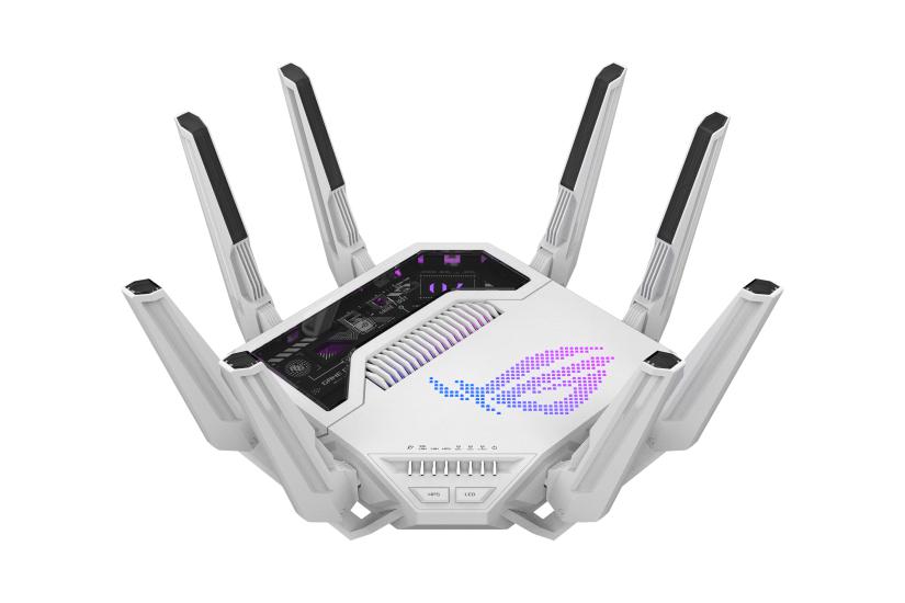 ASUS ROG Rapture GT-BE19000AI trådløs router 10 Gigabit Ethernet Tri-band (2,4 GHz/5 GHz/6 GHz) Hvid