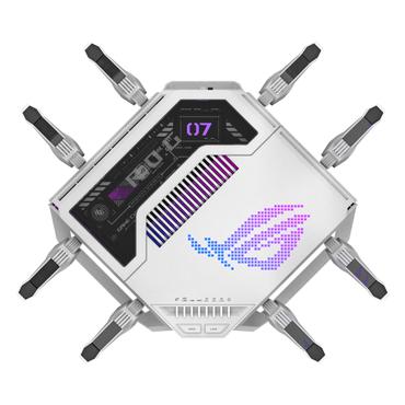 ASUS ROG Rapture GT-BE19000AI trådløs router 10 Gigabit Ethernet Tri-band (2,4 GHz/5 GHz/6 GHz) Hvid