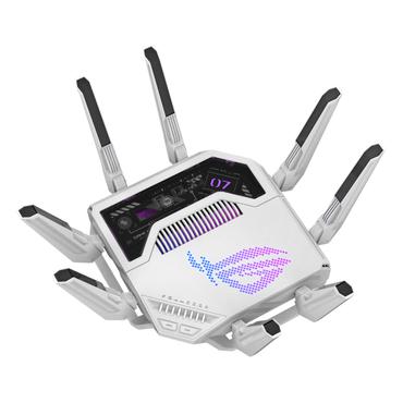 ASUS ROG Rapture GT-BE19000AI trådløs router 10 Gigabit Ethernet Tri-band (2,4 GHz/5 GHz/6 GHz) Hvid