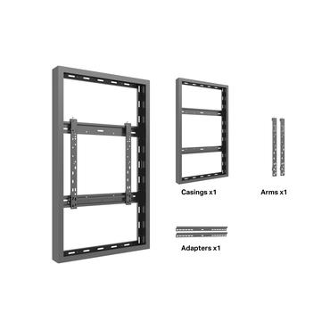 Multibrackets M Pro Series h&ouml;lje - liten - f&ouml;r platt panel - h&ouml;g ljusstyrka - svart (RAL 9005)