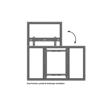 Multibrackets M Pro Series h&ouml;lje - liten - f&ouml;r platt panel - h&ouml;g ljusstyrka - svart (RAL 9005)
