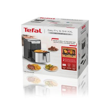 Tefal Easy Fry & Grill EY801D 6,5 L Enkeltstående 1650 W Varmluftsteger Rustfrit stål
