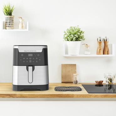 Tefal Easy Fry & Grill EY801D 6,5 L Enkeltstående 1650 W Varmluftsteger Rustfrit stål