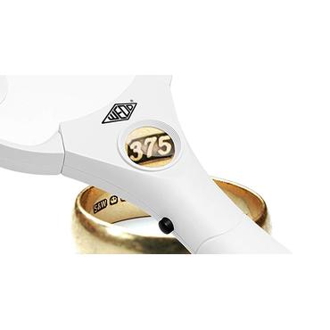 WEDO Lupe rund beleuchtet LED 90mm 2,5-fach weiÃ/schwarz