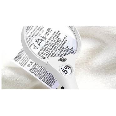 WEDO Lupe rund beleuchtet LED 90mm 2,5-fach weiÃ/schwarz