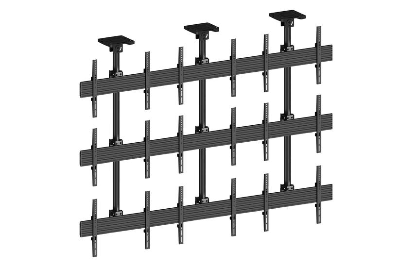 Multibrackets M Pro MBC3X3U monteringssats - för 9 LCD-displayer - svart