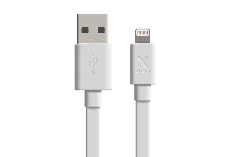 fladt lightning kabel, USB-A: