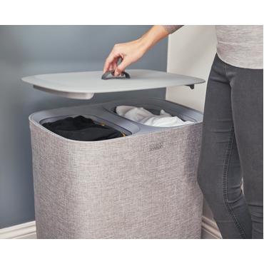 Joseph Joseph 50003 vasketøjskurv 90 L Rektangulær Bomuld, Polyester Grå