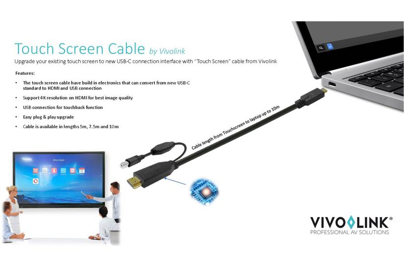 Touch Screen Cable 5m Black