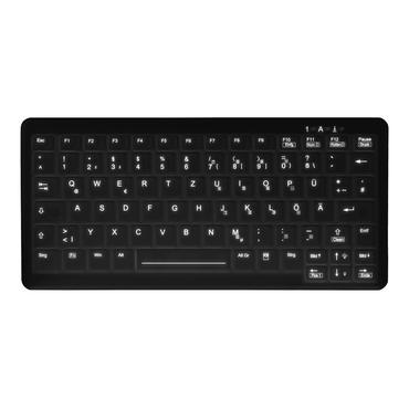 Active Key MedicalKey AK-C4110 - tastatur - sanitiserbar, klud desinfektion compact - QWERTY - Nordisk - sort Indgangsudstyr