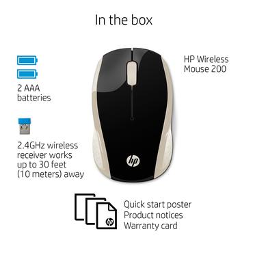 HP Wireless Mouse 200 (silkegylden)