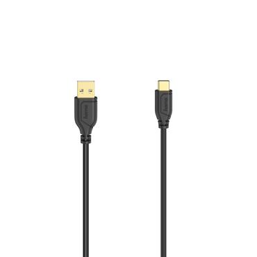 Hama 00200634 USB-kabel USB 2.0 0,75 m USB A USB C Sort
