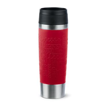 EMSA Travel Mug Classic N2022200 rejsekrus 500 ml Sort, Rød, Rustfrit stål Rustfrit stål