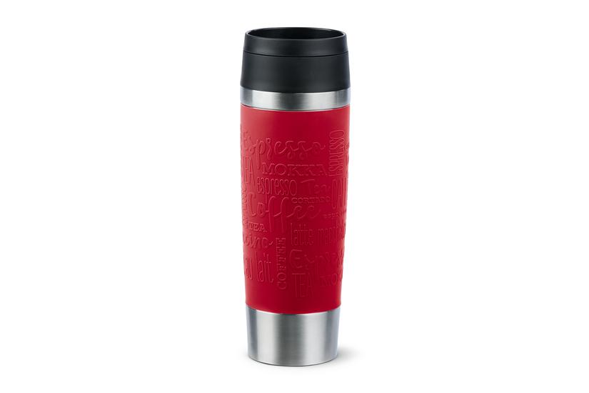 EMSA Travel Mug Classic N2022200 rejsekrus 500 ml Sort, Rød, Rustfrit stål Rustfrit stål
