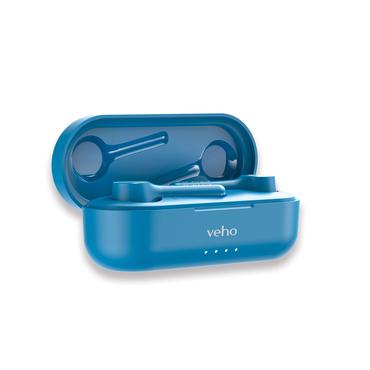 Veho STIX II True Wireless Headset Trådløs I ørerne Opkald/musik Bluetooth Turkisfarve, Blå