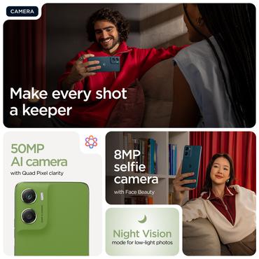 Motorola moto g06 17,5 cm (6.88") Dual SIM Android 15 4G USB Type-C 4 GB 256 GB 5200 mAh Grøn