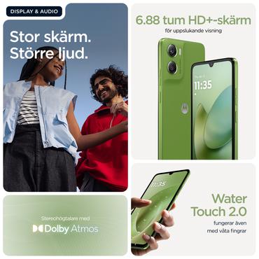 Motorola moto g06 17,5 cm (6.88") Dual SIM Android 15 4G USB Type-C 4 GB 256 GB 5200 mAh Grøn