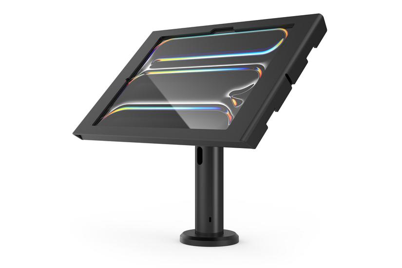 Compulocks iPad Pro M4 13" (2024), Apex Enclosure Tilting Stand 8" monteringssats - synliga kameror och sensorer fram/bak - f&ouml;r surfplatta - svart